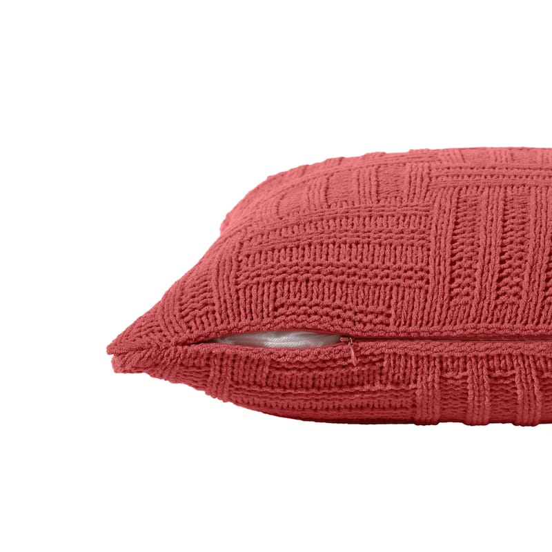 Tommy Bahama Chain Basket Orange Throw Pillow