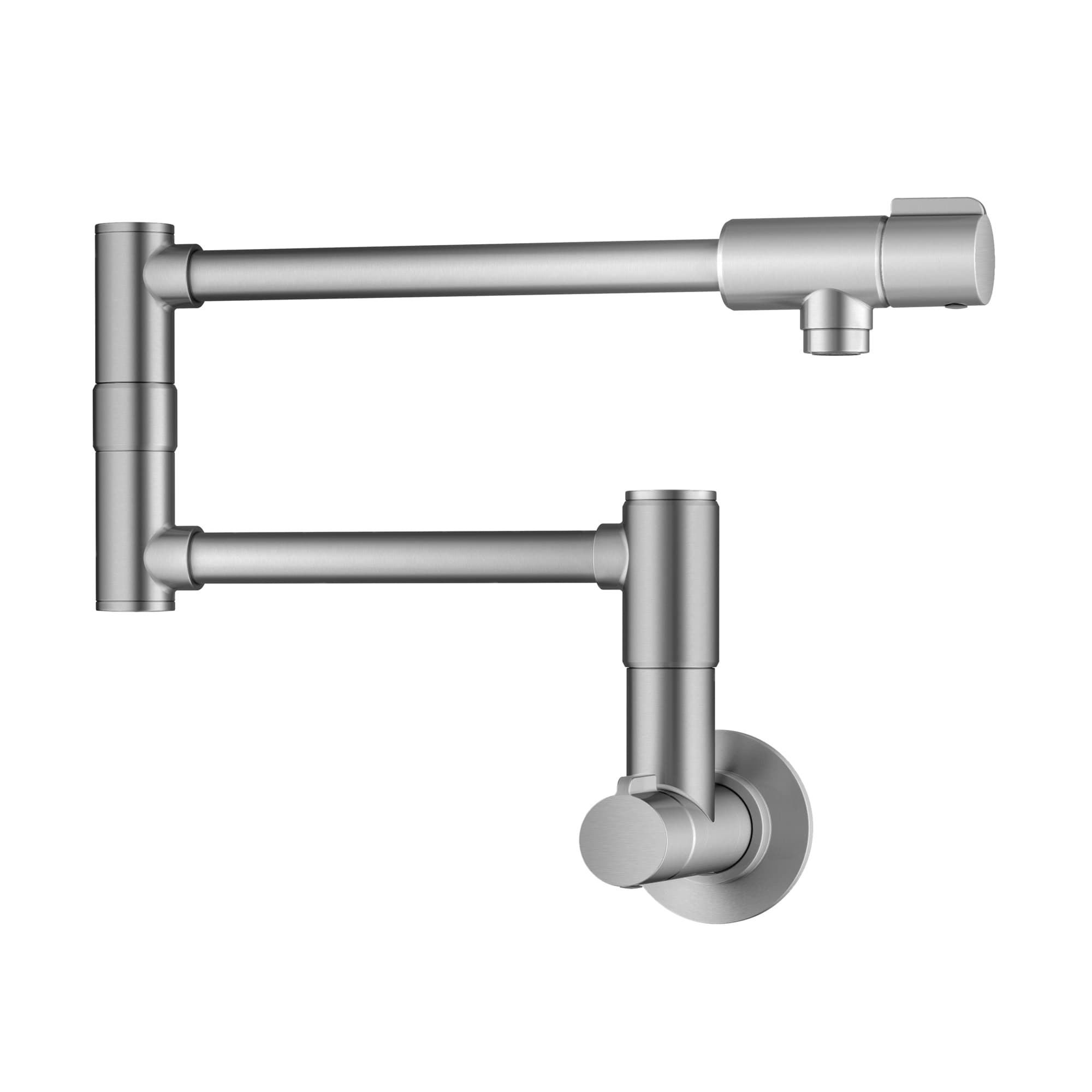KRAUS Bolden 2 Handle Wall Mount Pot Filler Faucet w/ Retractable Arm