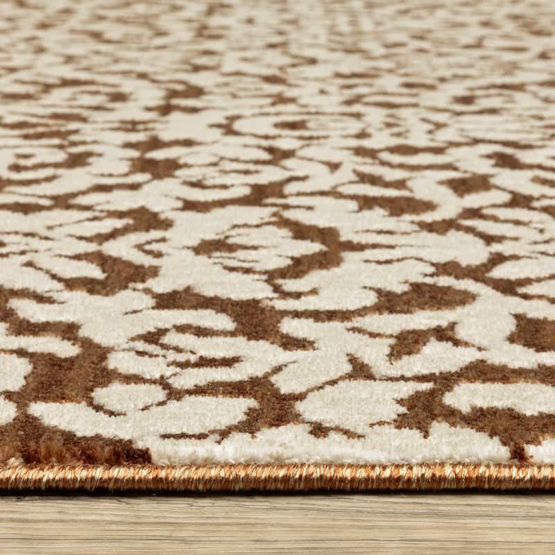 Style Haven Ingram Two-Tone Oriental Rust/ Beige Area Rug