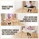 preview thumbnail 4 of 7, Natural Wood Pine Sensory Table Set with Stools & Storage Bins - 32.1" x 23.6" x 19.9"