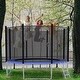preview thumbnail 2 of 2, 12 Feet Outdoor Trampoline Bounce Combo with Safety Closure Net Ladder