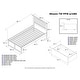 preview thumbnail 6 of 7, Mission Twin Platform Bed with Footboard and 2 Drawers in Walnut