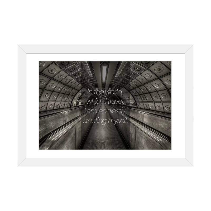 iCanvas "World Travels" by 5by5collective - White - 16x24x1
