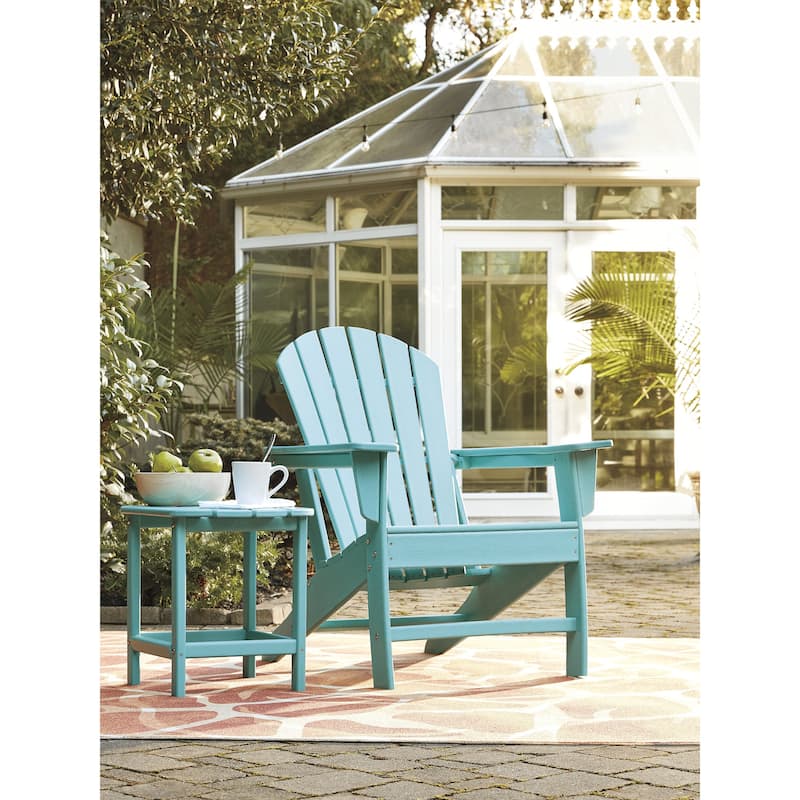 Signature Design by Ashley Sundown Treasure 2-Piece Outdoor Seating Package - 32"W x 33"D x 38"H - Turquoise