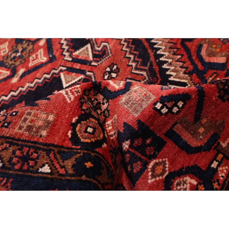 ECARPETGALLERY Hand-knotted Andelz Red Wool Rug - 4'2 x 6'11