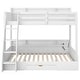 preview thumbnail 9 of 28, Twin over Full Bunk Bed with Shelves, Multi-functional Kids Storage Bed Frame with LED Light, Charging Station and Drawer