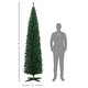 preview thumbnail 20 of 22, HOMCOM 8' Tall Pre-Lit Slim Noble Fir Artificial Christmas Tree with 300 Warm White LED Lights and 618 Tips - 7.87 ft