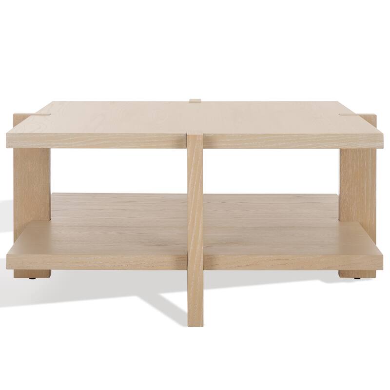 SAFAVIEH Couture Quigley 2-Tier Square Coffee Table - 40 in. W x 40 in. D x 18.3 in. H