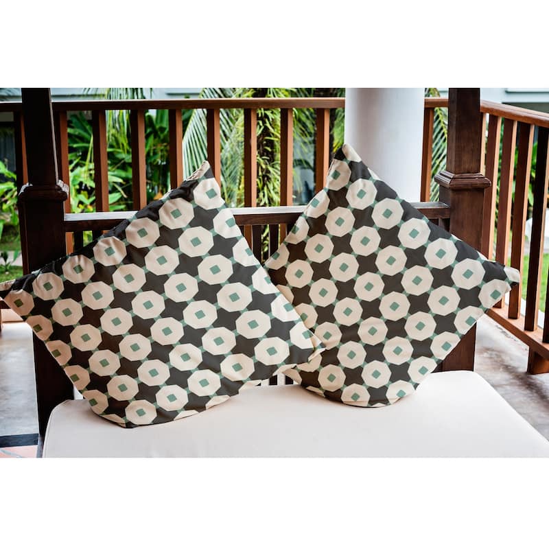 Button Up Indoor/Outdoor Throw Pillow