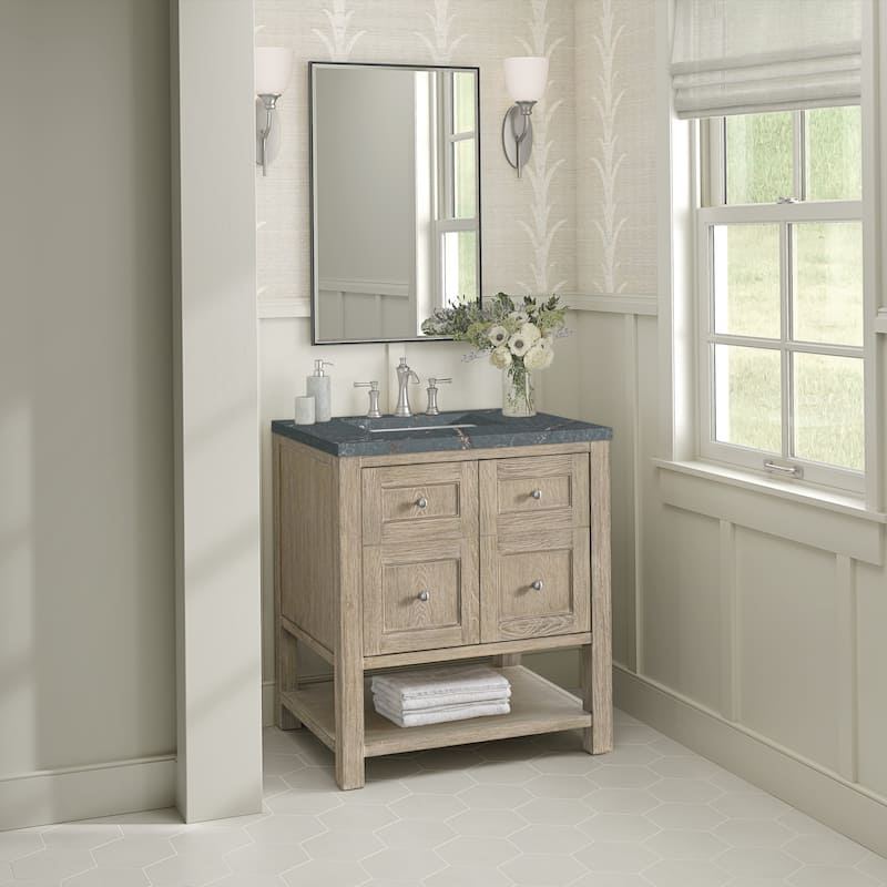 James Martin Vanities Breckenridge 30" Single Vanity, Whitewashed Oak