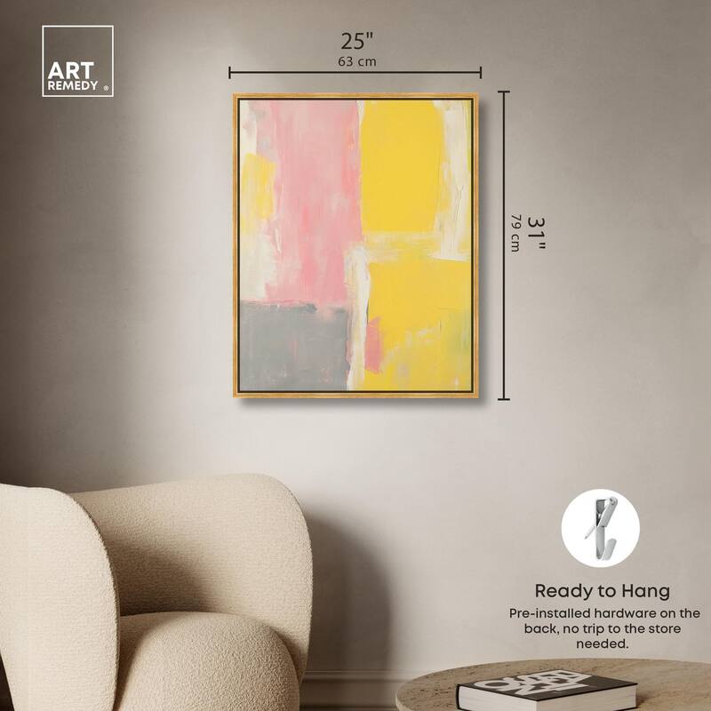 Blush and Sunshine Canvas by Art Remedy