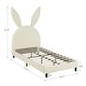preview thumbnail 30 of 31, VECELO Wooden Cute Rabbit Twin Bed Frame with Upholstered Headboard, Kids Bed Frame Set of 2