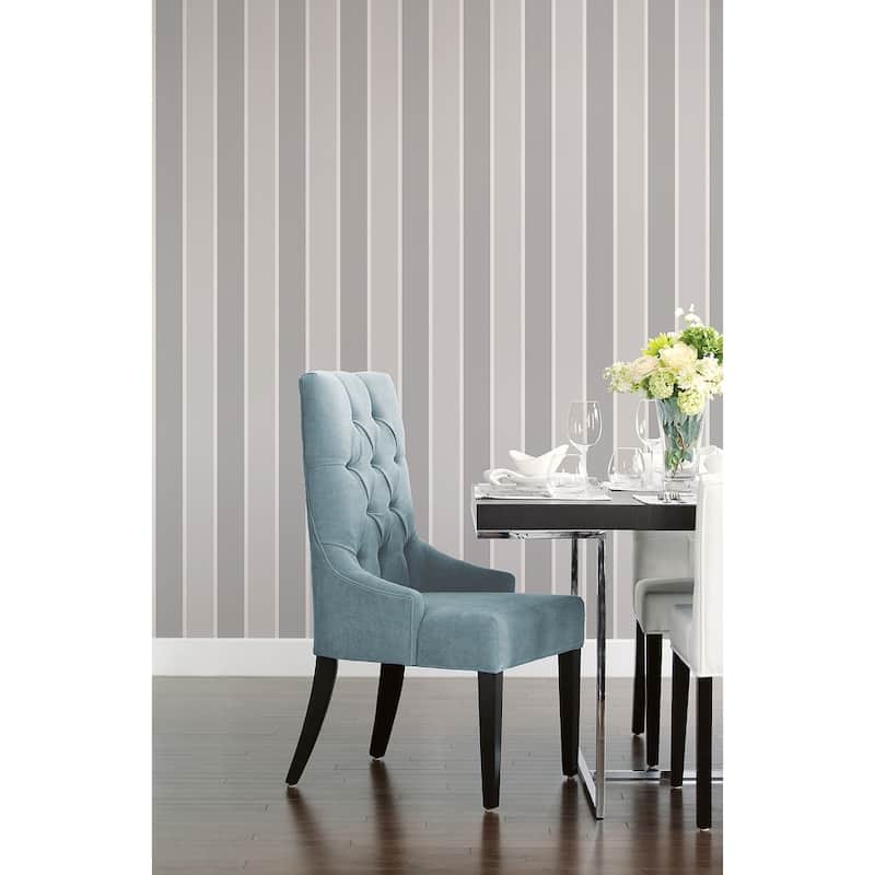 Galerie Wallcoverings Smart Stripes 2 Formal Stripe Vinyl on Non-Woven Matte Wallpaper Roll