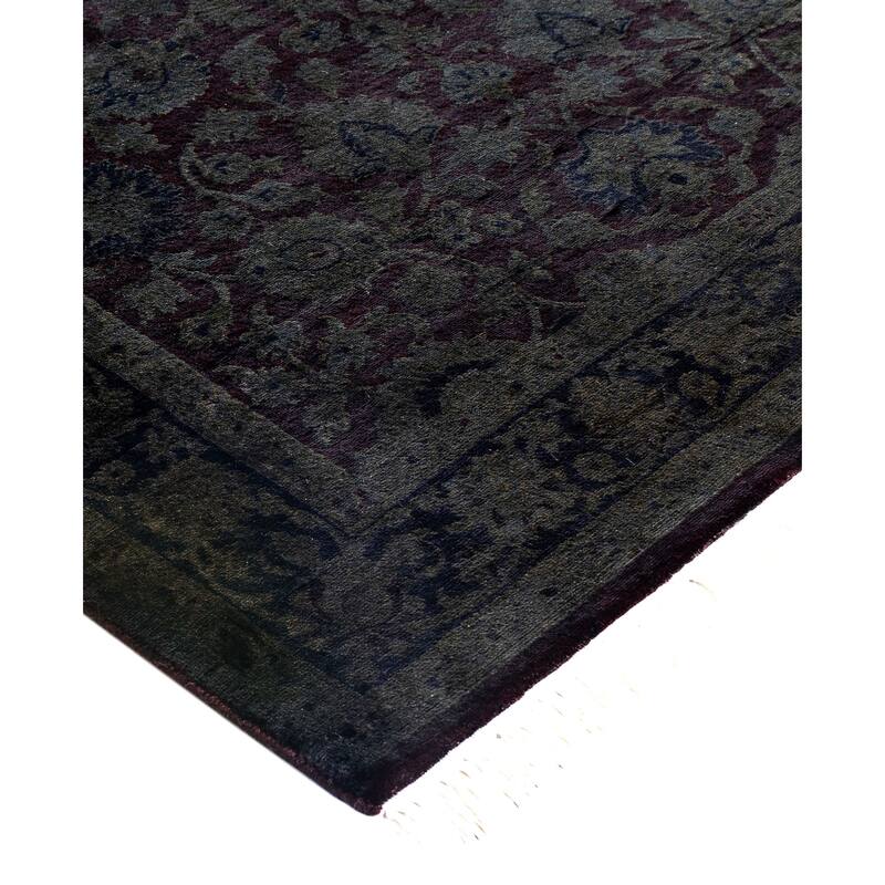 Overdyed One-of-a-Kind Hand-Knotted Area Rug - Black - 3' 2" x 5' 2"