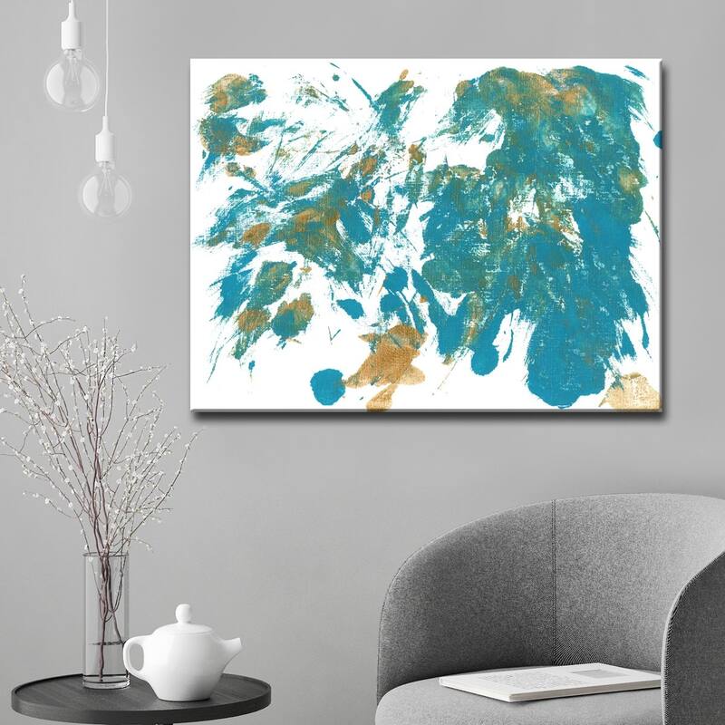 Ready2HangArt 'Feather Dance' Abstract Canvas Wall Art