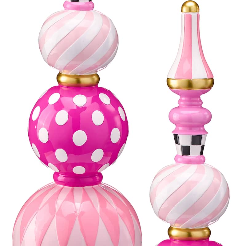 36" Resin Finial Royal Topiary