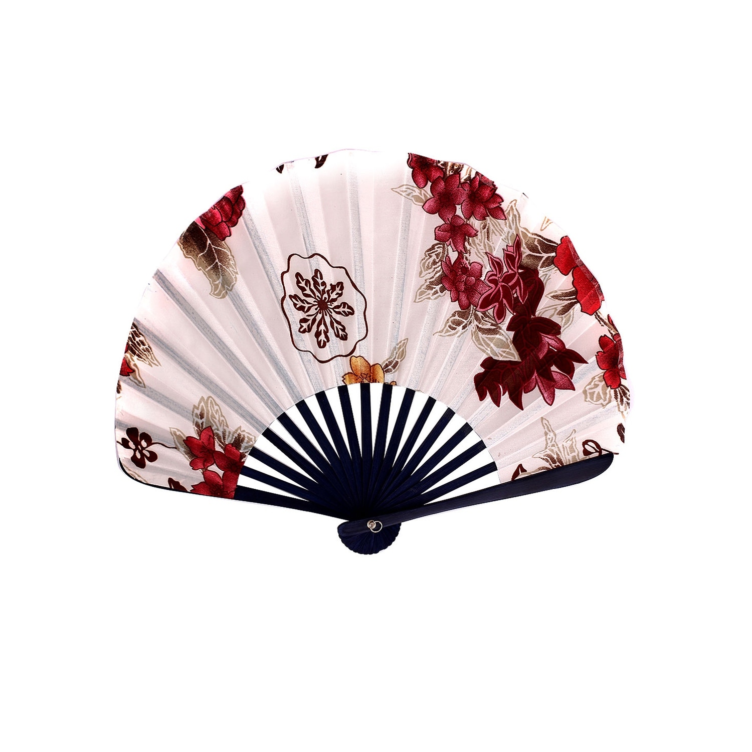 Shop Unique Bargains Blooming Flowers Printed Bamboo Handgrip