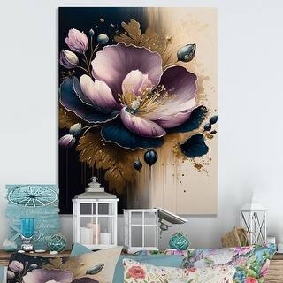 innocentGrey　FLOWERS Art Works Couleur Designart 'Deep Pink And Blue Crocus Flower III' Floral Crocus