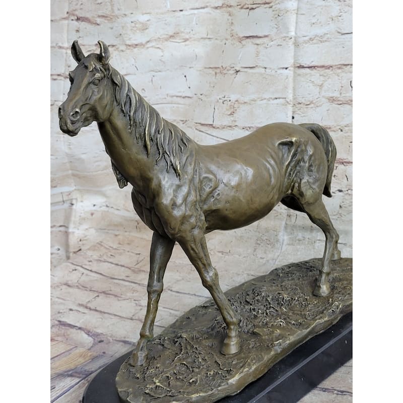 Abstract Modern Art Stallion Racing Imitative Horse Trophy Bronze Sculpture By Mene Figure