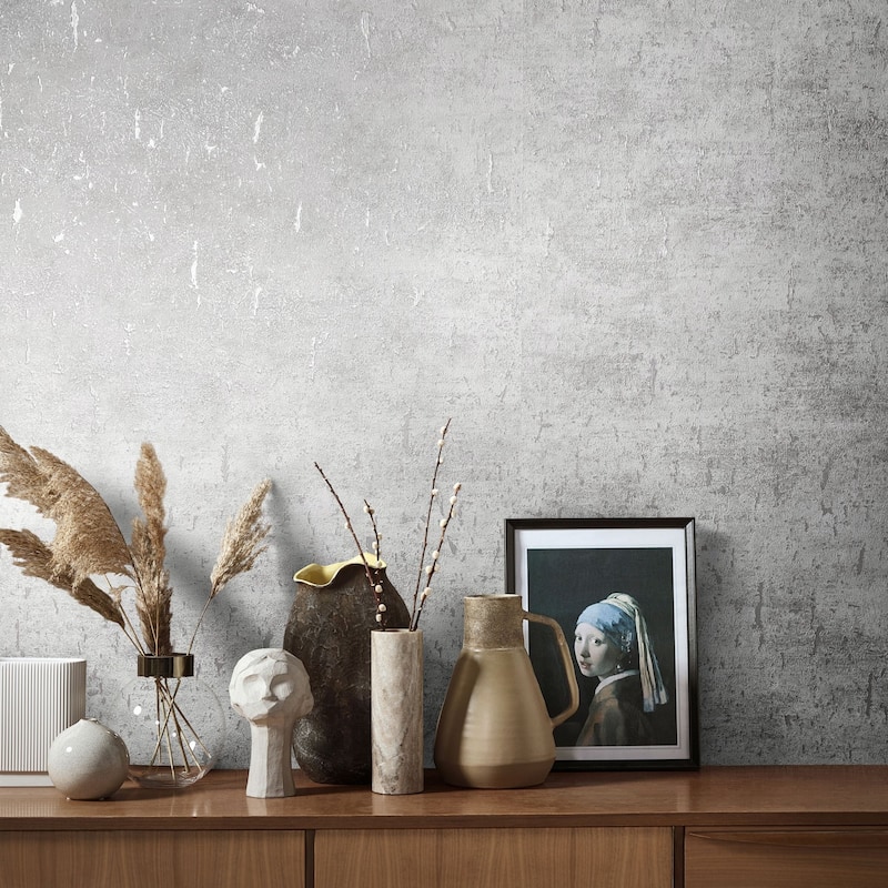 Galerie Wallcoverings Air Collection Cork Effect Textured Sheen Wallpaper Roll