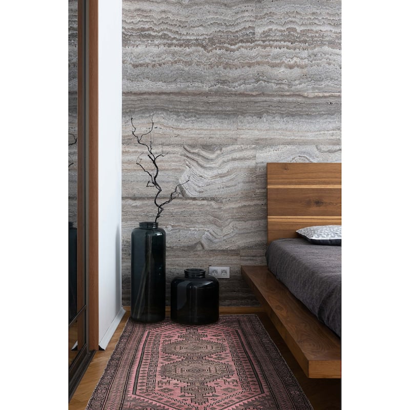 ECARPETGALLERY Hand-knotted Antalya Vintage Pink Wool Rug - 3'10 x 7'0