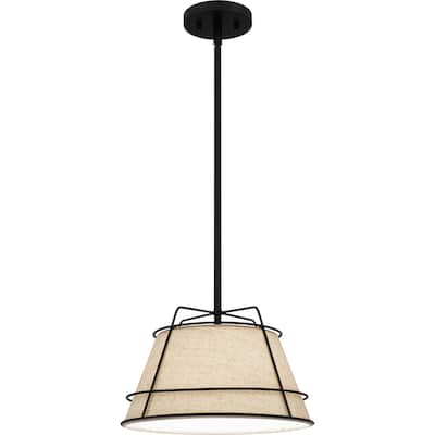 Burbidge 1-Light Matte Black Mini Pendant - Matte Black