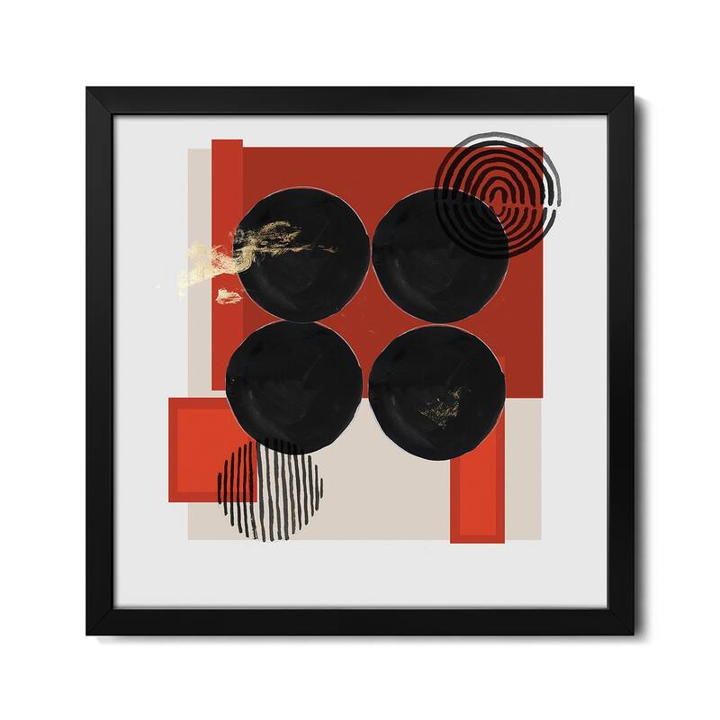 Fading Forms II Premium Framed Poster by PI Studio - Black - 24x24x1