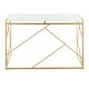 preview thumbnail 8 of 28, Silver Orchid Sala Desk in Metal & Wood