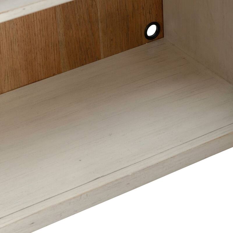 Liberty Furniture Farmhouse Reimagined Fireplace TV Entertainment Console 79" - Width 79" x Depth 18" x Height 30"