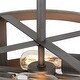 preview thumbnail 15 of 18, Modern Farmhouse 2-Light Drum Semi-Flush Mount Ceiling Light for Hallway and Foyer