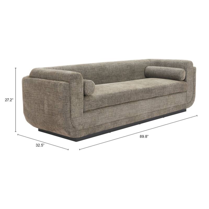 Sereneu Sofa Green Tweed