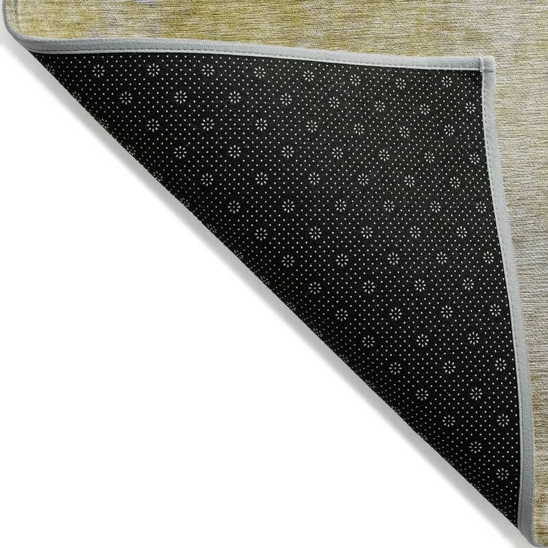 Machine Washable Indoor/ Outdoor Abstract Solid Chantille Rug