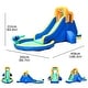preview thumbnail 4 of 5, Inflatable Water Slide Kids Bounce House Castle Splash Pool with 350W Blower