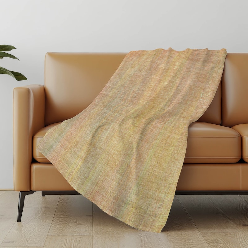 Premium Machine Washable Ombre Solid Sherpa Throw Blanket