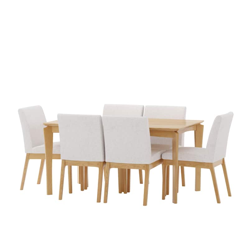 Atherton Wood 7 Piece Dining Set by Christopher Knight Home
