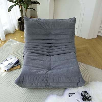 Caterpillar-Like Bean Bag Lounger Sofa Chair,Memory Foam