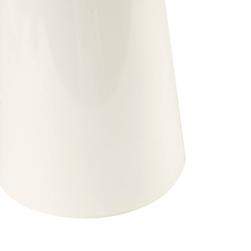 INK+IVY Tristan Triangular Ceramic and Wood Table Lamp