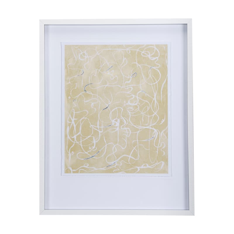 Thread Yellow III Framed Art Print
