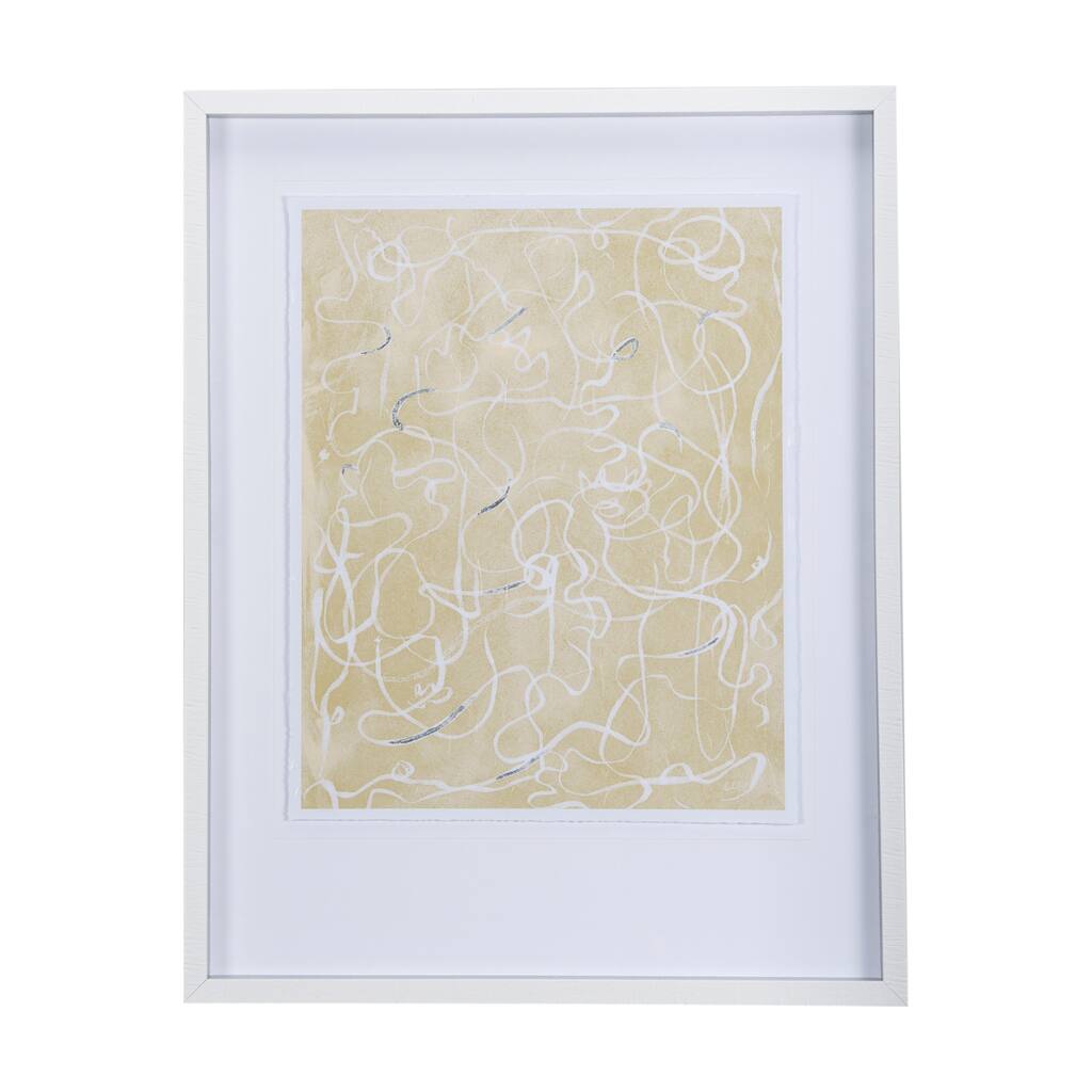 Thread Yellow III Framed Art Print
