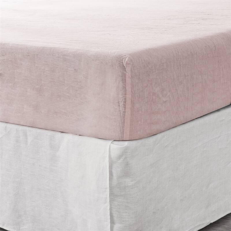 Native Linum Linen Fitted Sheet California King Size 1 Pc On Sale