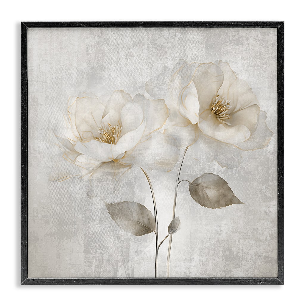 Stupell Blooming Roses Bunch Framed Giclee Art Design By Irene Weisz