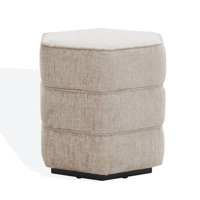 SAFAVIEH Couture Rosaria Hexagon Ottoman