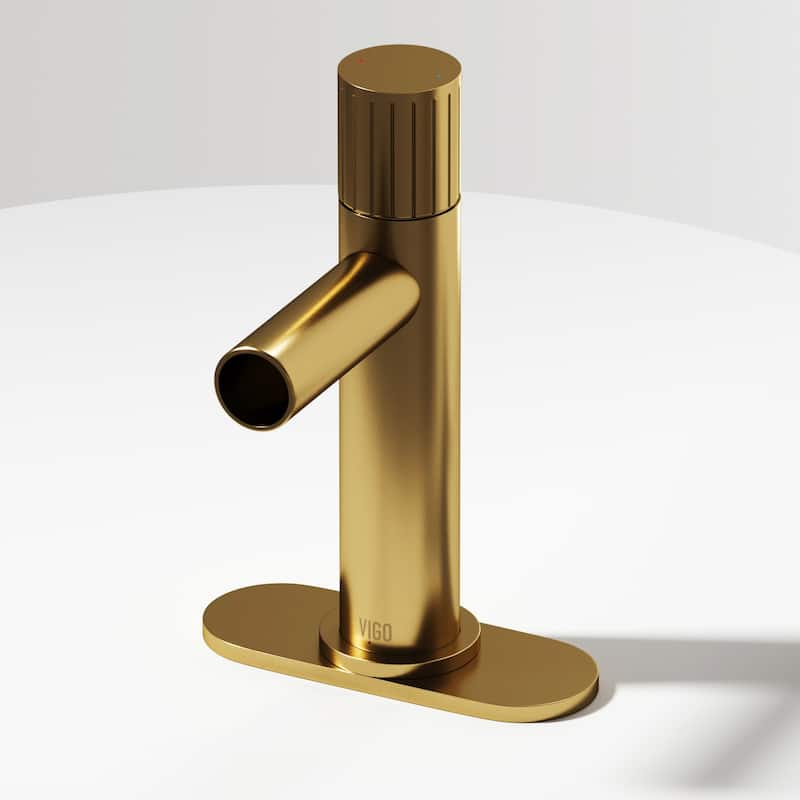 VIGO Ashford 8" H Single Handle Single Hole Bathroom Faucet