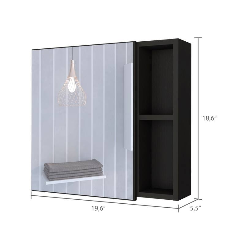 Myrick 2-Shelf Medicine Cabinet with Mirror