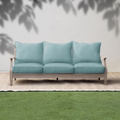Sorra Home Outdura Solid Indoor/Outdoor Corded Pillow and Cushion Sofa Set