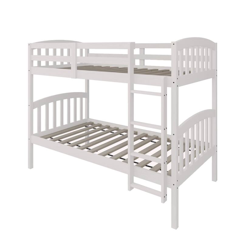 CraftPorch Mid-Century Twin Over Twin Bunk Bed