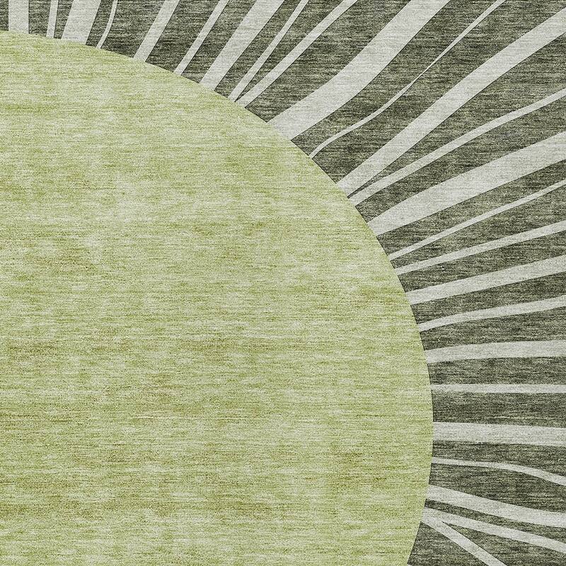 HomeRoots Abstract Transitional Rectangle Outdoor Rug