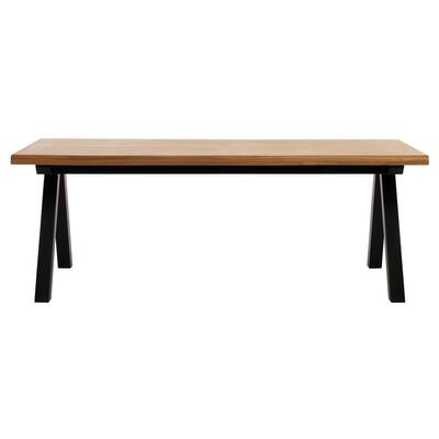 Rye Studio Scandinavian Wavy Edge Dining Table - 39.4"W x 82.625"L x 29.5"H
