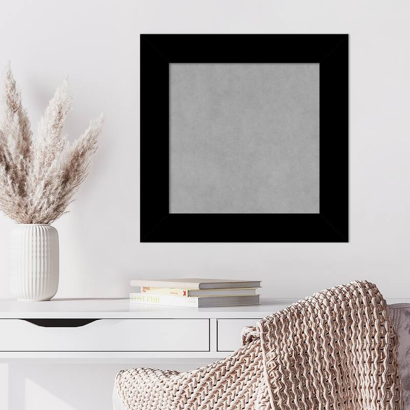 Amanti Art Basic Black Framed Magnetic Board