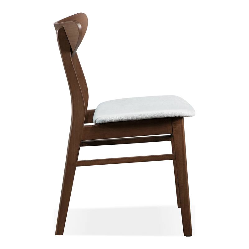 Furniture of America Beck Mid-century 7-Piece Wood Dining Table Set